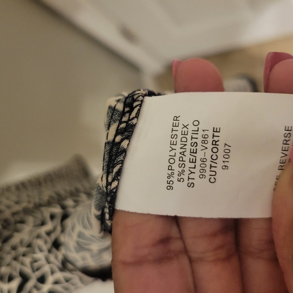 City Triangles Vintage Black And Cream Babydoll V-Neck Wrap Dress. Y2k Size M - Picture 9 of 9